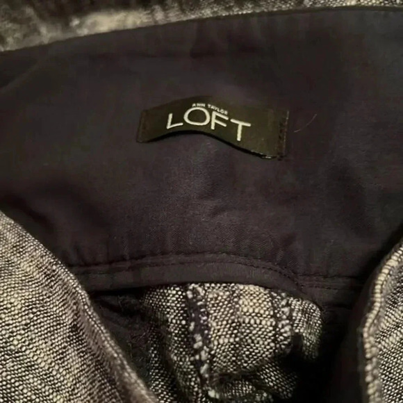 LOFT Tweed Flat‎ Front Shorts Size 0 Gray - Picture 4 of 5